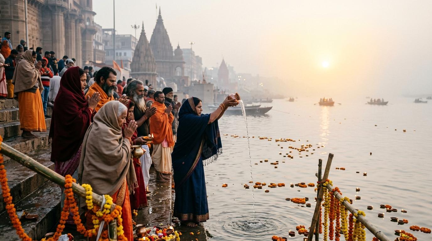 Makar Sankranti Varanasi Dawn Snan