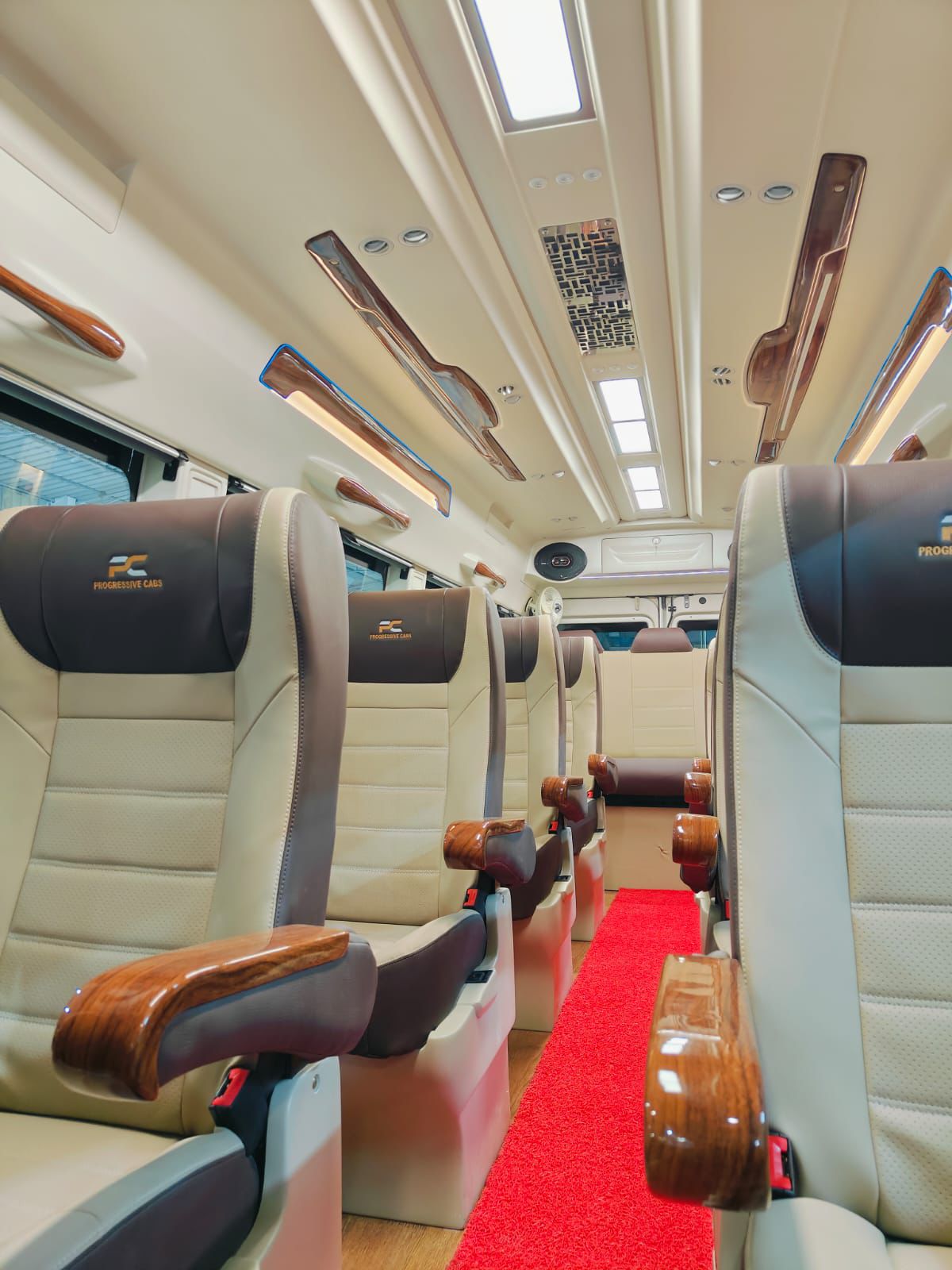 Tempo Traveller luxury interior