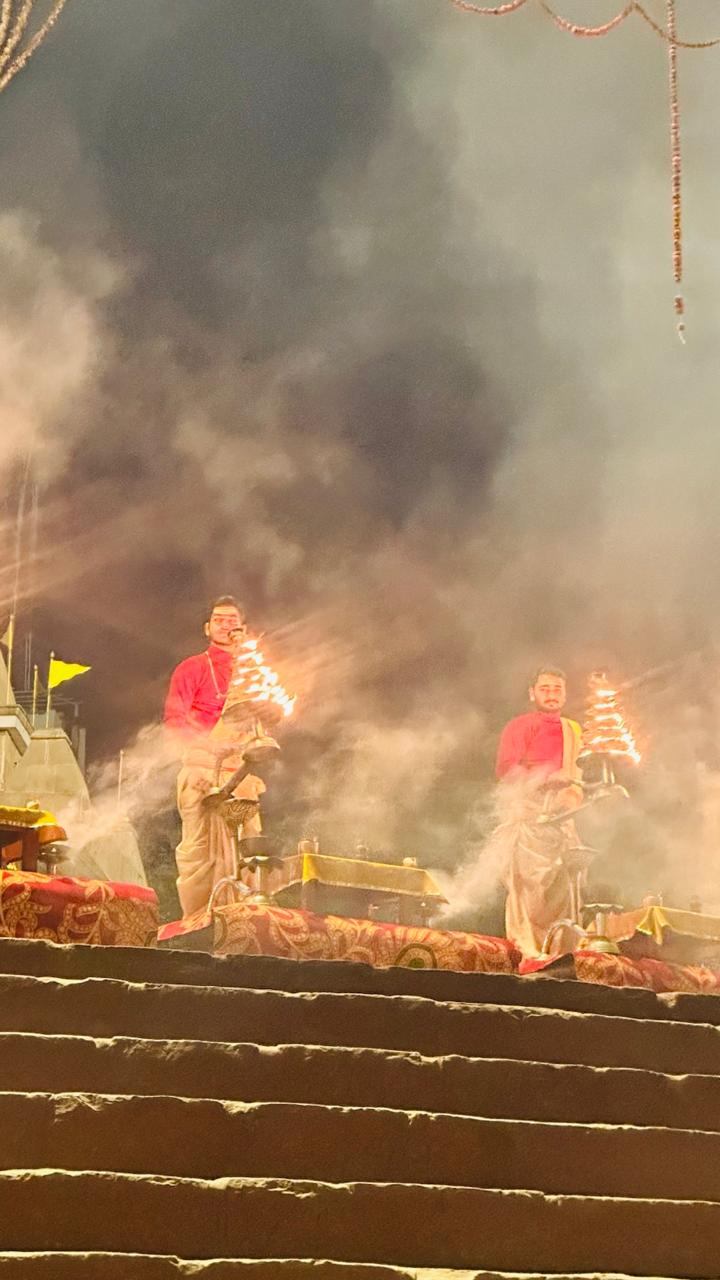 Evening aarti ceremony at Assi Ghat