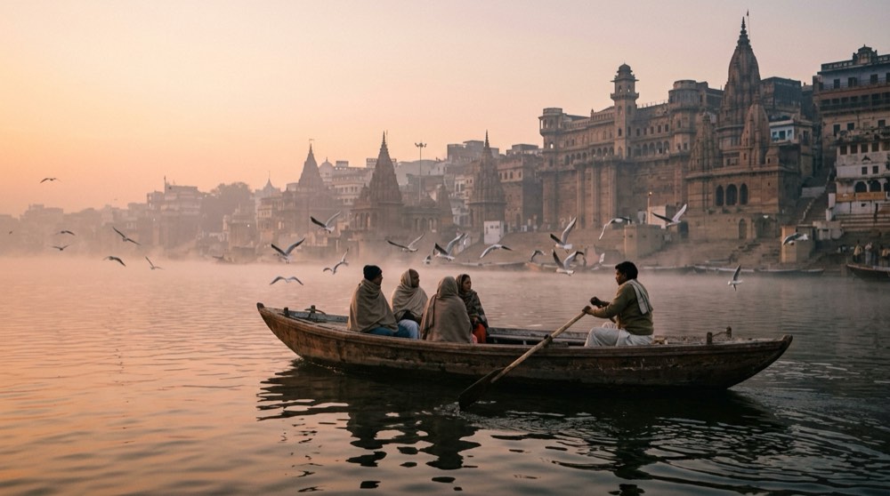 Morning Sunrise Boat Ride Dashashwamedh Ghat (Private Motor Boat)