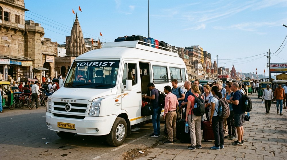Force Maharaja Tempo Traveller (12 Seater) - Tempo Traveller Cab Booking in Varanasi